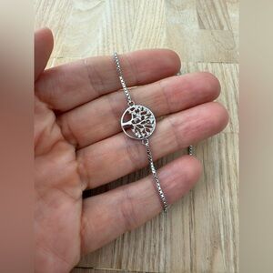 JCM 925 Sterling silver tree of life adjustable bracelet